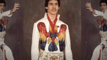 The Kings of Tupelo screenshot 2: Paul Kevin Curtis as a teen in Elvis costume.