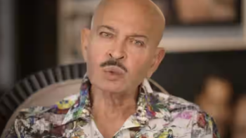 The Roshans TV show screenshot 2: Rajesk Roshan wearing multicolor flower shirt. 