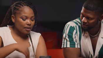 The Ultimatum: South Africa TV show screenshot 1: Partners talk after reuniting. 