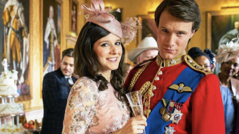 The Windsors TV show screenshot 2: Kate and Wills. 