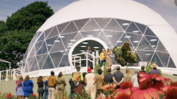 The Big Flower Fight TV Show: The dome. 