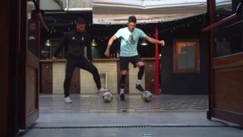 F2 Finding Football Series: Freestyling for a music video collaboration. 