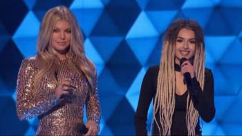 The Four: Battle For Stardom TV Show: Fergie and a challenger. 