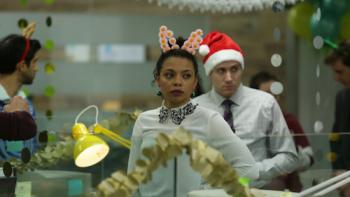 Two Sentence Horror Stories TV Series: At an office party. 