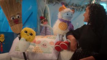 Waffles and Mochi's Holiday Feast TV Show: Freezie Day party guests