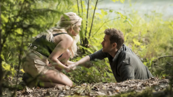 Wildnerness screenshot 2: Cara helps Will in the woods. 