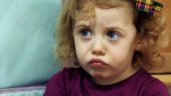 Woolly And Tig TV Series: Tig isn't happy. 