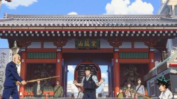 YAIBA: Samurai Legend TV Show: Yaiba and Takeshi face each other at the beginning of a duel