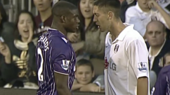 You Don’t Know Where I’m From, Dawg TV show screenshot 2: Micah Richards argues with Clint Dempsey during match. 