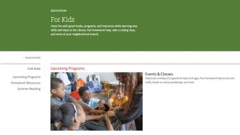 Kids.nypl.org Screen Capture #1