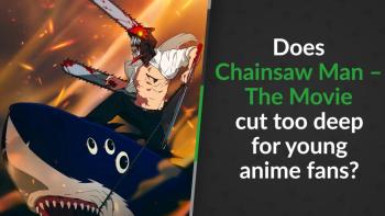 devil hunter Denji riding on top of a demon shark