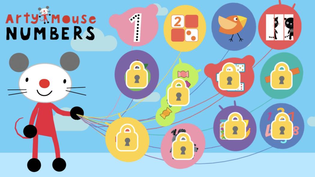 Arty Mouse Numbers App Review | Common Sense Media