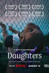 Daughters movie poster: A girl on a fence.