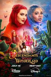 Descendants: Wicked Wonderland movie poster: Red and Chloe in Wonderland.