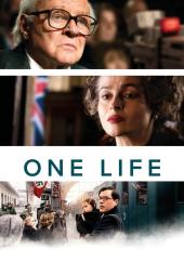 Anthony Hopkins, Helena Bonham Carter, and Johnny Flynn on the One Life movie poster