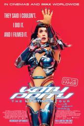 Katy Perry: The Lifetimes Tour - Live from Paris movie poster: Katy Perry raises her hand as she sings into a mic