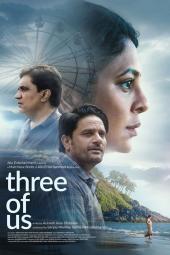 Three of Us movie poster: Close-ups of the faces of the three main characters