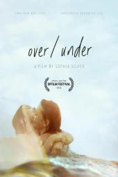 Over/Under movie poster: Two White woman smiling people embrace in water under a pale sky