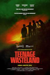 Teenage Wasteland movie poster: Outline of group against a fire.