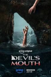 The Devil's Mouth movie poster: Two hands and a shark fin.