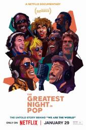   The Greatest Night in Pop movie poster:  Celebrities sing.
