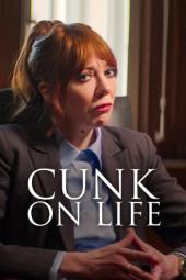 Cunk on Life TV show poster: Philomena Cunk gives a knowing look into the camera