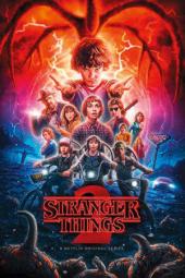 Stranger Things Season 2 TV show poster: a montage of characters including Eleven, Mike, Dustin, Lucas and Will