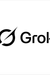 Grok logo with stylized "G" and lightning bolt.