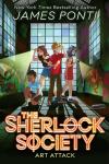 Art Attack book cover: Four tweens in spooky warehouse examining graffiti on interior walls