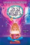 Best Wish book cover: Girl with blond hair sitting cross-legged on the floor with an open box that has pink light coming out