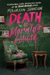 Death at Morning House book cover: A camera sits atop an antique green chair 