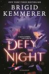 Defy the Night book cover: Dark castle framed by white flower petals