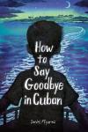 The How to Say Goodbye in Cuban book cover: Boy silhouetted in black on a moonlit night and he’s looking across the ocean toward an island  