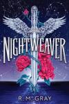 Nightweaver book cover: Winged crystal dagger with roses