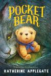 Pocket Bear book cover: Small, hopeful-looking teddy bear being cuddled by a gray cat