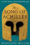 Song of Achilles book cover: Golden Greek helmet, title centered on above the eyes