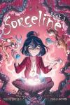 Sorceline: Volume 3 book cover: Sorceline sits in front of a cauldron with potions in hand and mythical creatures around her