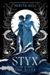 Styx book cover: Illustration of two young women in blue flowing dresses under a full moon