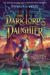 The Dark Lord's Daughter book cover: Tween with pale skin and short brown hair stands in front of a castle with one hand on hip, the other holding orbs of light; a bat perches on her shoulder