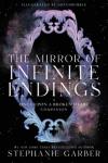 The Mirror of Infinite Endings book cover: Magic mirror with an intricate purple frame surrounded by fog