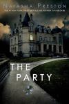 The Party book cover: Illustration of a castle at night with a light shining in a single window