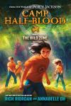 The Wild Zone book cover: Katie Kim holds her dagger ready to fight in scary woods with friends Benny, Zuri, and Harper