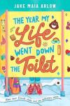 The Year My Life Went Down the Toilet book cover: Feet behind a bathroom stall with cartoon poop emojis around the title