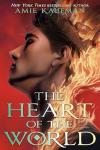 The Heart of the World book cover: Prince Leander's face in profile with his crown and the back of his neck covered in flames