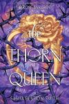 The Thorn Queen book cover: Thorns surrounding a large golden ring with a rose setting