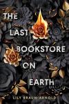 The Last Bookstore on Earth book cover: Paper flower book pages burning around title in black, grey, white, and tan