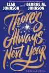 There's Always Next Year book cover: Indigo background with sparkles and title written in fancy gold script
