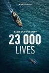 23 000 Lives movie poster: Aerial view of a ship in the Mediterranean Sea