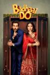 Badhaai Do movie poster: An Indian man and woman come out of a closet with a single finger over their mouths. 