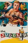 The Juggler movie poster: Illustrations of Kirk Douglas and Milly Vitale